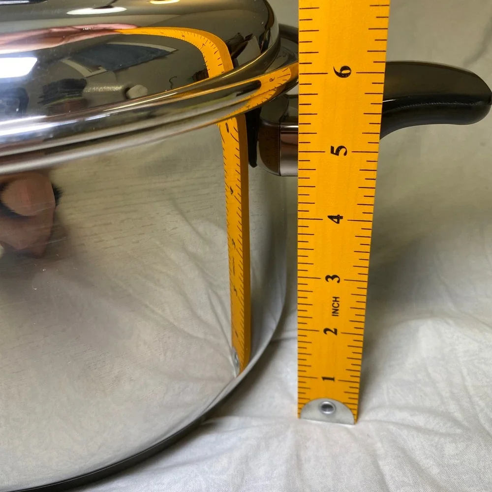 Health Craft 360 Cookware 4 Qt Stock Pot T304 Stainless Waterless Greaseless 10